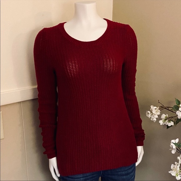 Banana Republic Sweaters - Donating 9/21 Banana Republic Red High-Low Sweater